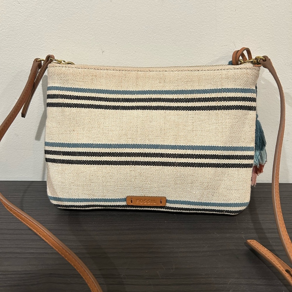 Fossil Devon Crossbody Handbag Euc - image 7